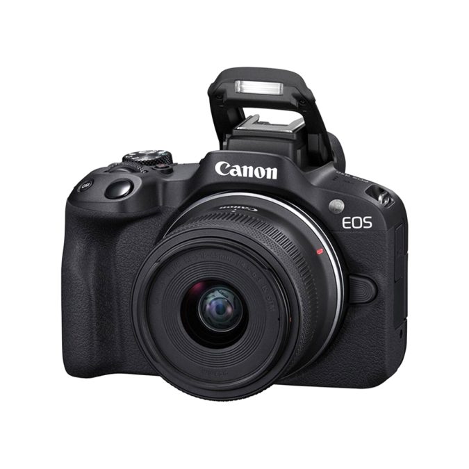 Цифровой фотоаппарат, CANON, EOS R50, + RF-S 18-45 mm IS STM, + RF-S 55-210 mm IS STM, Black, 5811C034