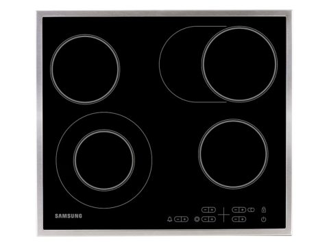 Электрическая варочная панель, Samsung, NZ64T3516CK/WT, Двойная конфорка, 57,5 см, Черный