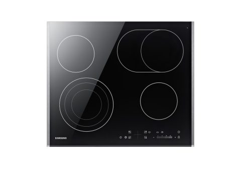 Электрическая варочная панель, Samsung, NZ64T3536DK/WT, Стеклокерамическая, 59 см, Sliding Control, Черный