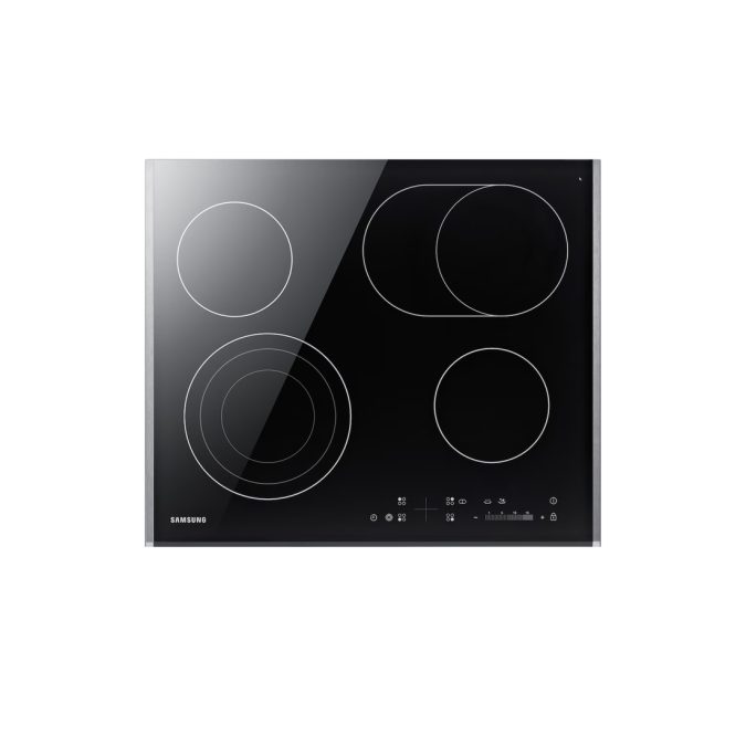 Электрическая варочная панель, Samsung, NZ64T3536DK/WT, Стеклокерамическая, 59 см, Sliding Control, Черный