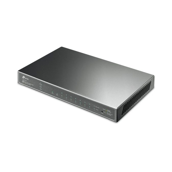 Коммутатор, TP-Link, SG2210P, JetStream гигабитный 8-портовый Smart коммутатор PoE (61 Вт) с 2 SFP-слотами. Управляемый