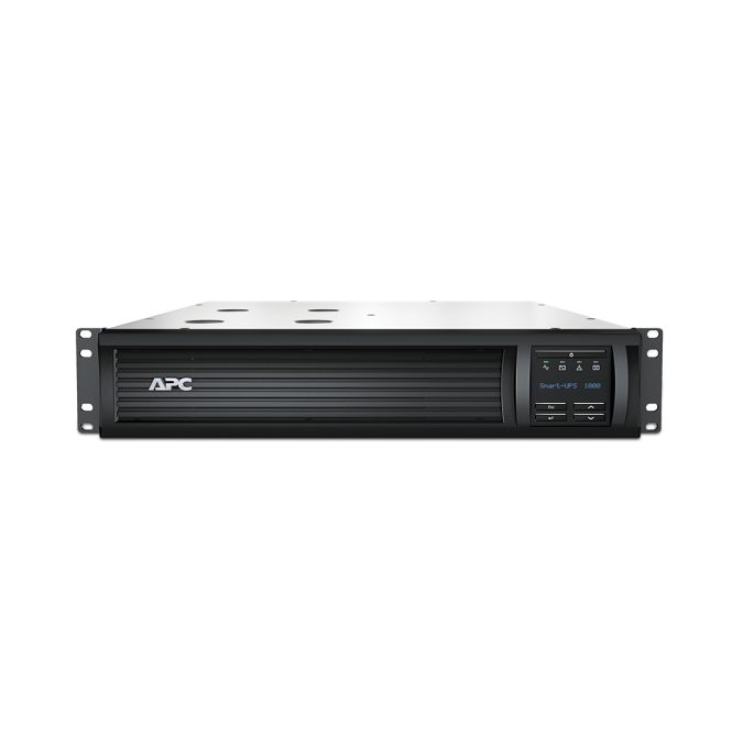 Источник бесперебойного питания, APC, Smart-UPS SMT1000RMI2UC, линейно-интерактивный, Мощность 1000ВА/700Вт, Стоечный 2U, 230В, Вых: 4 x IEC C13, APCRBC157, SmartConnect Port+SmartSlot, AVR, LCD, Чёрный