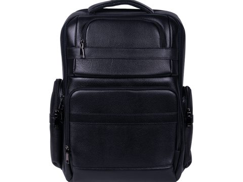 Кожаный рюкзак, Deluxe, Urban A-1120, 30,11 литров, чёрный