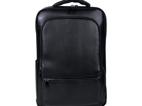 Кожаный рюкзак, Deluxe, Emerald Path A-1123, 16,38 листров, чёрный