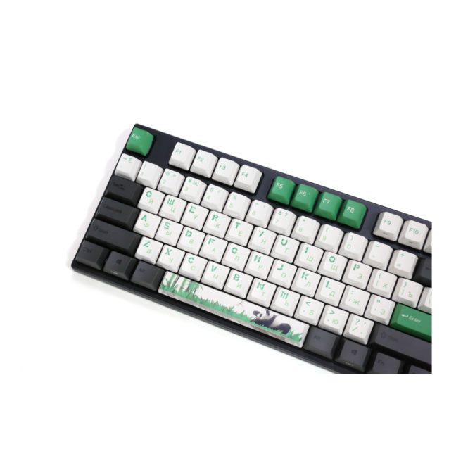 Клавиатура, Varmilo, Panda R2 VPM87, A52A029A9A3A06A007, Varmilo EC V2 Sakura, 87 клавиш, Механическая, Подсветка - Белая, Hot-Swap - нет, Проводная, Type-C, 420*206*63мм, Англ/Рус, Черный