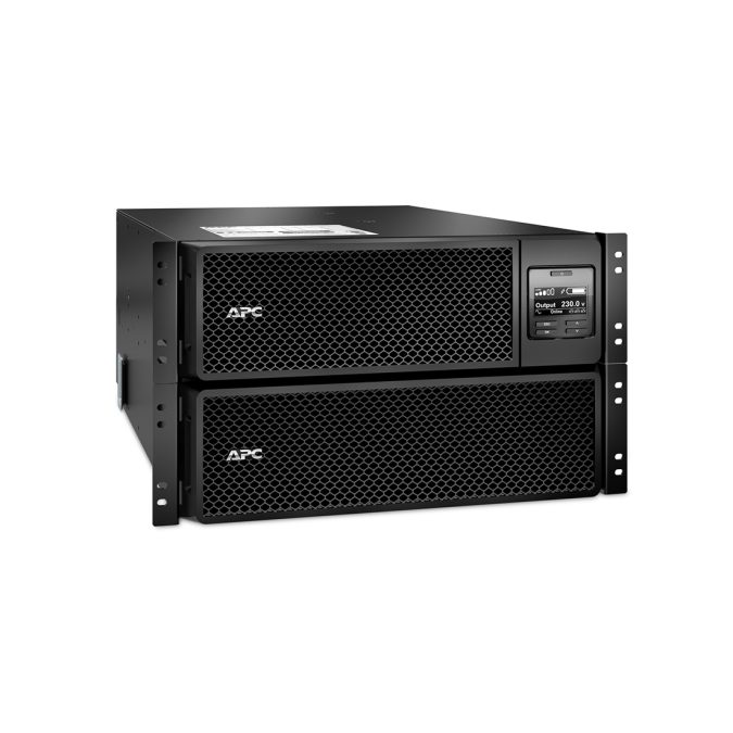 Источник бесперебойного питания, APC, Smart-UPS SRT8KRMXLI, Онлайн, Мощность 8000ВА/8000Вт, Стоечный 6U, 230В, Вых:6x C13+4x C19 IEC, APCRBC140, Network Card+SmartSlot, Extended runtime, W/ rail kit, Чёрный
