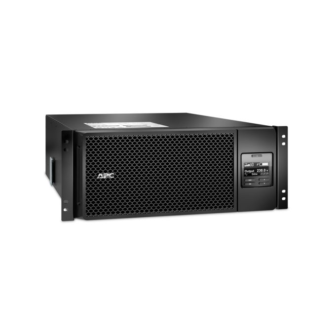 Источник бесперебойного питания, APC, Smart-UPS SRT6KRMXLI, Онлайн, Мощность 6000ВА/6000Вт, Стоечный 4U, 230В, Вых: 6x C13+4x C19 IEC, APCRBC140, Network Card+SmartSlot, Extended runtime, W/ rail kit, Чёрный