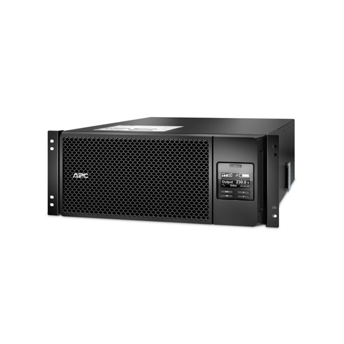Источник бесперебойного питания, APC, Smart-UPS SRT6KRMXLI, Онлайн, Мощность 6000ВА/6000Вт, Стоечный 4U, 230В, Вых: 6x C13+4x C19 IEC, APCRBC140, Network Card+SmartSlot, Extended runtime, W/ rail kit, Чёрный