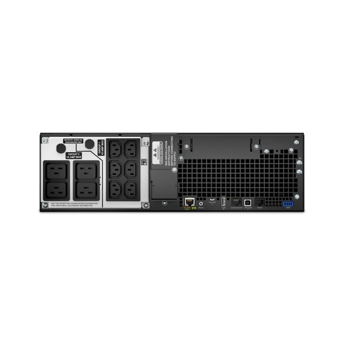 Источник бесперебойного питания, APC, Smart-UPS SRT5KRMXLI, Онлайн, Мощность 5000ВА/4500Вт, Стоечный 3U, 230В, Вых: 6x C13+4x C19 IEC, APCRBC140, Network Card+SmartSlot, Extended runtime, W/ rail kit, Чёрный