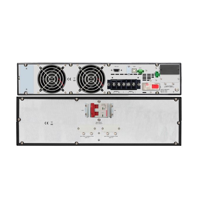 Источник бесперебойного питания, APC, Easy UPS SRV6KRILRK, Комплект: SRVPM6KRIL-1шт, SRVRK1-1шт, SRV240RLBP-9A-1шт, SRVRK2-1шт, Онлайн, Мощность 6000ВА/6000Вт, Стоечный 5U, 230В, Вых: клеммная колодка, Intelligent Card Slot, LCD, Extended Runtime, W/ Rail Kit, Чёрный