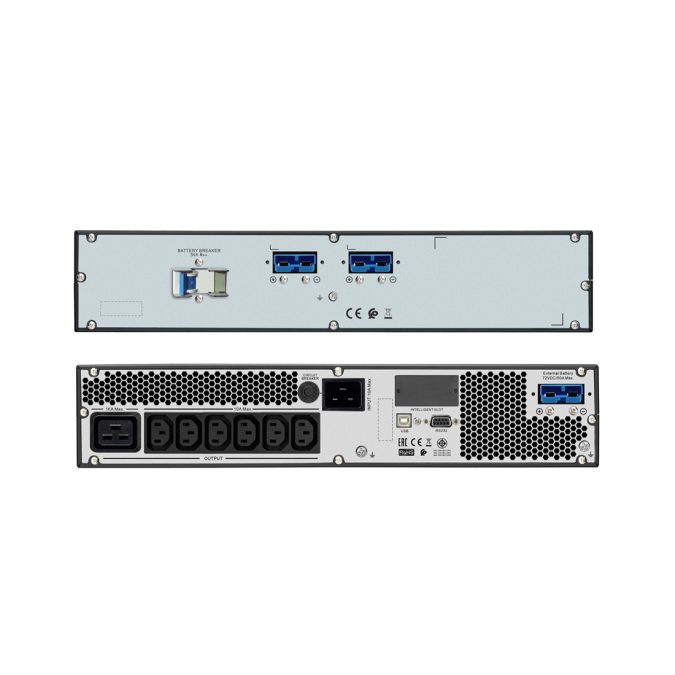 Источник бесперебойного питания, APC, Easy UPS SRV3KRILRK, Комплект: SRVPM3KRIL- 1шт, SRV72RLBP-9A-1шт, SRVRK1-2 шт, Онлайн, Мощность 3000ВА/2400Вт, Стоечный 4U, 230В, Вых:6x IEC C13 + 1x IEC C19, Intelligent Card Slot, LCD, Extended Runtime, W/ rail kit, Чёрный
