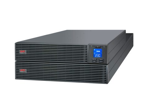 Источник бесперебойного питания, APC, Easy UPS SRV6KRIRK, Комплект: SRVPM6KRI-1шт, SRVRK1-1шт, SRV192RBP-7A-1шт, SRVRK2 -1шт, Онлайн, Мощность 6000ВА/6000Вт, Стоечный 4U, 230В, Вых:клеммная колодка, Intelligent Card Slot, LCD, W/ Rail Kit, Чёрный