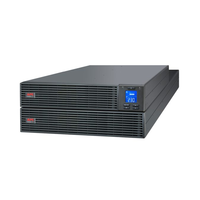 Источник бесперебойного питания, APC, Easy UPS SRV6KRIRK, Комплект: SRVPM6KRI-1шт, SRVRK1-1шт, SRV192RBP-7A-1шт, SRVRK2 -1шт, Онлайн, Мощность 6000ВА/6000Вт, Стоечный 4U, 230В, Вых:клеммная колодка, Intelligent Card Slot, LCD, W/ Rail Kit, Чёрный