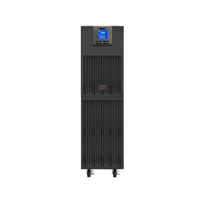 Источник бесперебойного питания, APC, Easy UPS SRV10KI, Онлайн, Мощность 10000ВА/10000Вт, Напольный, 230В, Вых: клеммная колодка, Intelligent Card Slot, LCD, 16шт * 9Ач, Чёрный