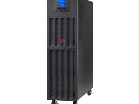 Источник бесперебойного питания, APC, Easy UPS SRV6KI, Онлайн, Мощность 6000ВА/6000Вт, Напольный, 230В, Вых: клеммная колодка, Intelligent Card Slot, LCD, 16шт * 7Ач, Чёрный