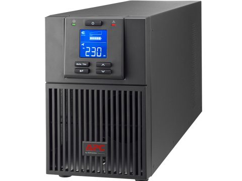 Источник бесперебойного питания, APC, Easy UPS SRV1KI, Онлайн, Мощность 1000ВА/800Вт, Напольный, 230В, Вых: 3x IEC C13, Intelligent Card Slot, LCD, APCRBCV203, Чёрный