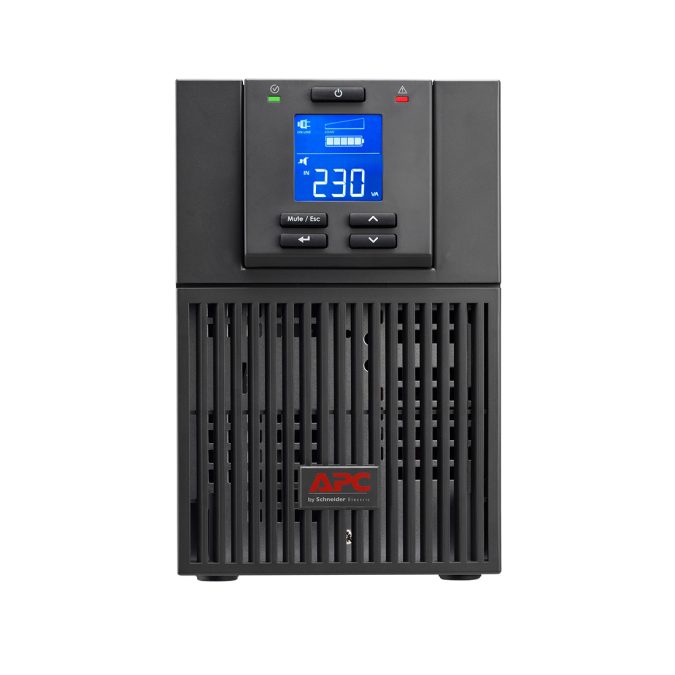 Источник бесперебойного питания, APC, Easy UPS SRV1KI, Онлайн, Мощность 1000ВА/800Вт, Напольный, 230В, Вых: 3x IEC C13, Intelligent Card Slot, LCD, APCRBCV203, Чёрный