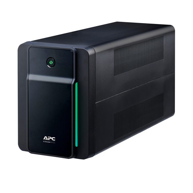 Источник бесперебойного питания, APC, Back-UPS BX1600MI-GR, Линейно-интерактивный, Мощность 1600ВА/900Вт, Напольный, 230В, Вых: 4x Schuko, APCRBC176, Чёрный