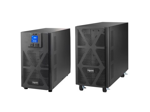 Источник бесперебойного питания, Schneider Electric, Easy UPS SRVS10KIL, Комплект: SRVSPM10KIL-1шт, SRVS240BP-9A-1шт, Онлайн, Мощность 10000ВА/10000Вт, Напольный, 230В, Вых: клеммная колодка, Intelligent Card Slot, LCD, Extended Runtime, Чёрный