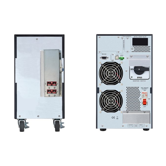 Источник бесперебойного питания, Schneider Electric, Easy UPS SRVS10KIL, Комплект: SRVSPM10KIL-1шт, SRVS240BP-9A-1шт, Онлайн, Мощность 10000ВА/10000Вт, Напольный, 230В, Вых: клеммная колодка, Intelligent Card Slot, LCD, Extended Runtime, Чёрный