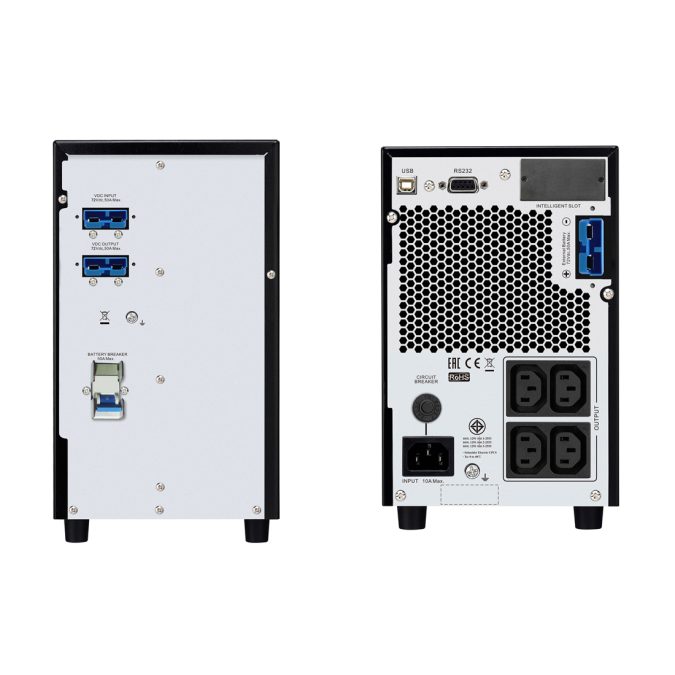 Источник бесперебойного питания, Schneider Electric, Easy UPS SRVS2KIL, Комплект: SRVSPM2KIL-1шт, SRVS72BP-9A-1шт, Онлайн, Мощность 2000ВА/1600Вт, Напольный, 230В, Вых: 4x IEC C13, Intelligent Card Slot, LCD, Extended Runtime, Бат.блок: SRVS72BP-9A, Чёрный
