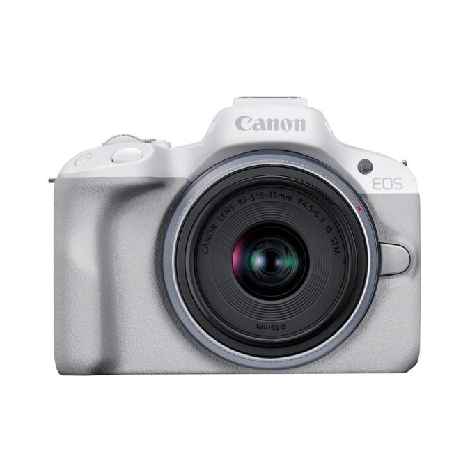 Цифровой фотоаппарат, CANON, EOS R50, + RF-S 18-45 mm IS STM, White, 5812C030