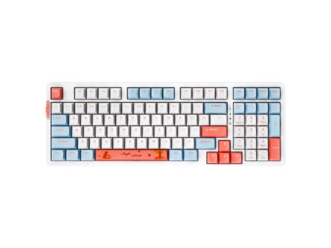 Клавиатура, VGN, V98Pro V2, 31901, Switch Box Ice Cream Pro Linear, Игровая, Механическая, Подсветка RGB, Раскладка ENG/RU, Розовый