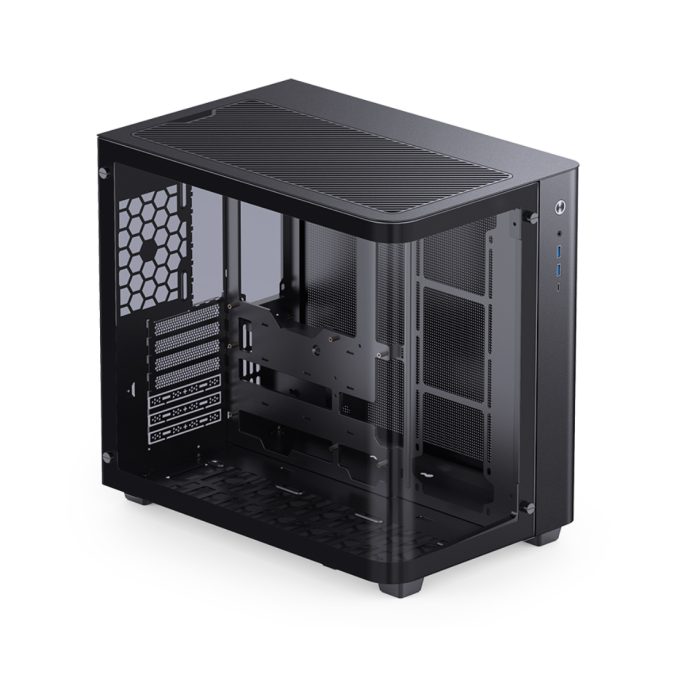 Компьютерный корпус, Jonsbo, TK-3, TK-3 Black, Mid-Tower, ITX/M-ATX/ATX, USB 3.0 Type-C*1/USB 3.0 *2/Audio+Mic*1, Высота процессорного куллера 165мм, Длина VGA до 420мм, 2*3,5" или 1*2,5"/1*3,5", Сталь, Закаленное стекло, 288*438*415мм, Без Б/П, Черный