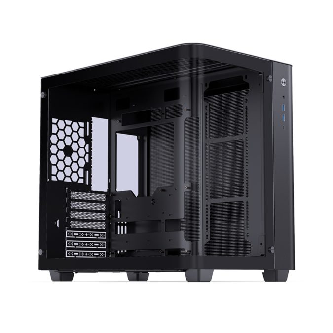 Компьютерный корпус, Jonsbo, TK-3, TK-3 Black, Mid-Tower, ITX/M-ATX/ATX, USB 3.0 Type-C*1/USB 3.0 *2/Audio+Mic*1, Высота процессорного куллера 165мм, Длина VGA до 420мм, 2*3,5" или 1*2,5"/1*3,5", Сталь, Закаленное стекло, 288*438*415мм, Без Б/П, Черный