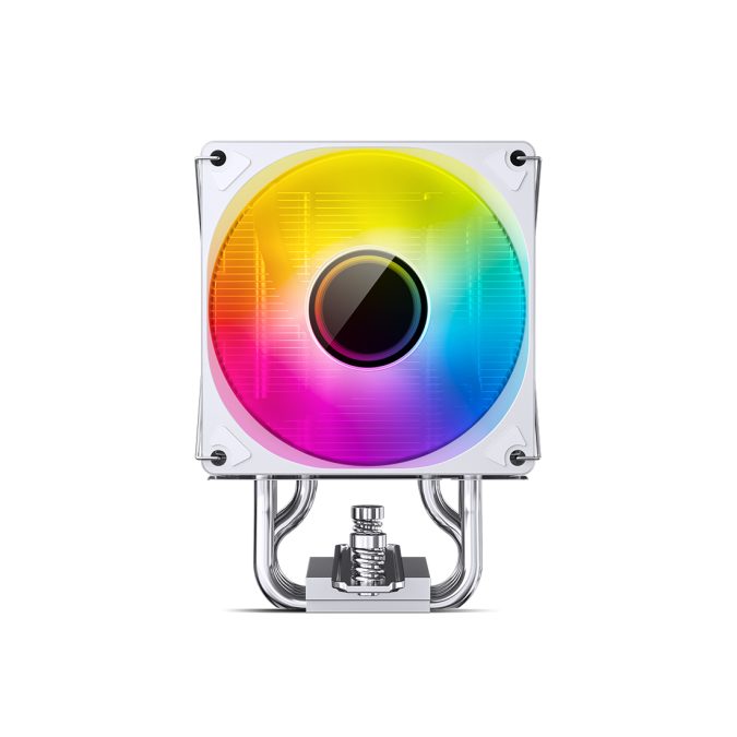 Кулер для процессора, Jonsbo, CR-1400 V2(ARGB), CR-1400 V2(ARGB) White, INTEL LGA: 1700/1200/115X, AMD: AM4/AM5, 92мм, 800-2200 об/мин, 11.95-38.2CFM, 22.3-33.8 dB(A), 4 Pin PWM/3 Pin ARGB, 92*70*133мм, Белый