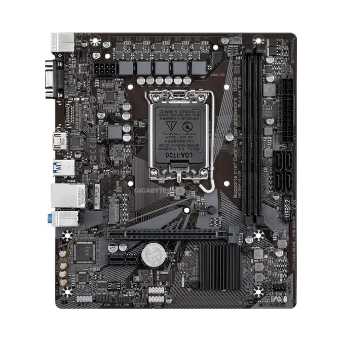 Материнская плата, Gigabyte, H610M H V2 (4719331859985), LGA1700, iH610, 2xDDR5 4400/4800/5200/5600, 4xSATA3, 1xM.2 (PCI-E 3.0x4/x2), 1xD-Sub, 1xHDMI, 1xPCI-Ex16, 1xPCI-Ex1, mATX