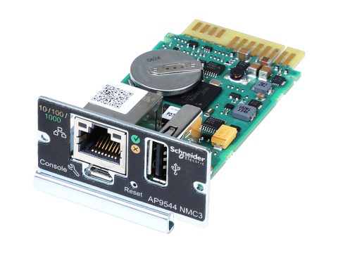 Сетевая карта управления ИБП, APC, AP9544, Внутренняя установка, для Easy UPS 1-Phase, Поддержка Modbus TCP/IP