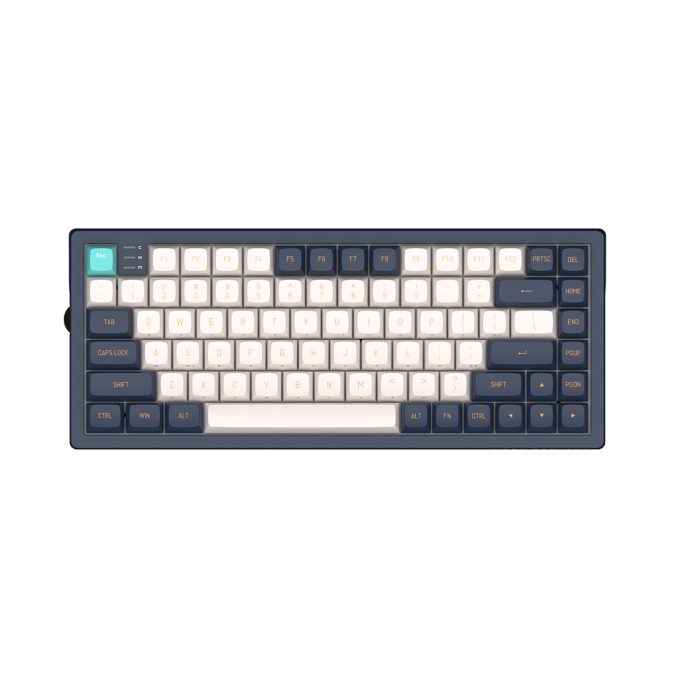 Клавиатура, Dark Project, KD83A Navy Blue, DPP83_GSH_NAVY_ANSI_UA, TKL, Switch G3MS Sapphire, Игровая, Механическая, Подсветка RGB, Раскладка ENG/RU/UA, Синий