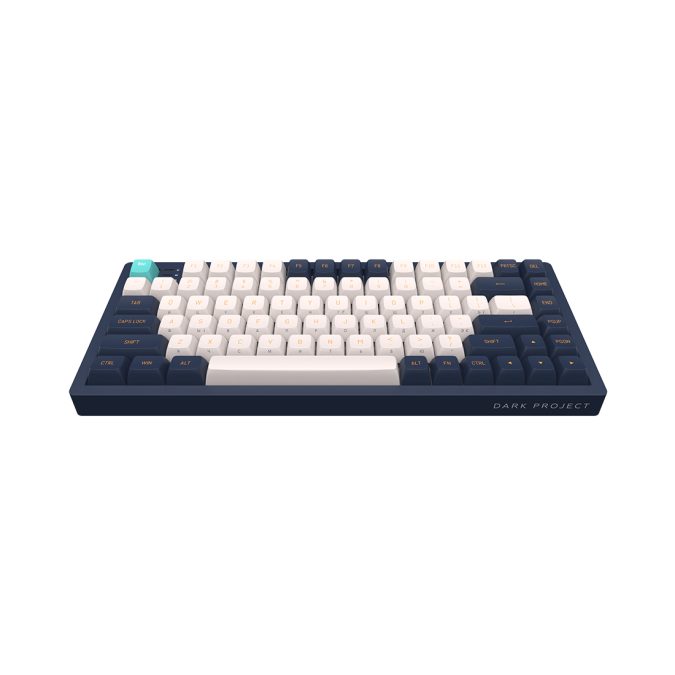 Клавиатура, Dark Project, KD83A Navy Blue, DPP83_GSH_NAVY_ANSI_UA, TKL, Switch G3MS Sapphire, Игровая, Механическая, Подсветка RGB, Раскладка ENG/RU/UA, Синий