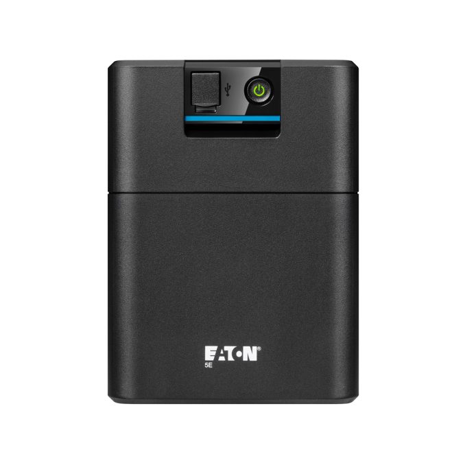Источник бесперебойного питания, Eaton, 5E1600UD, Мощность 1600ВА/900Вт, Диапазон работы AVR: 140-300В, Бат.: 12В/7 Ач*2шт., Аппроксимированная синусоида, 4 вых.: 4 розетки Schuko, 1 USB порт, Цвет Чёрный