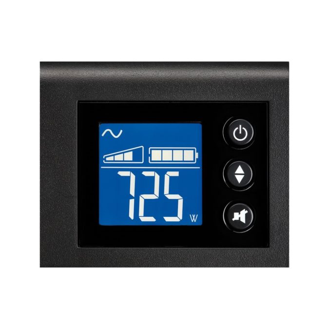Источник бесперебойного питания, Eaton, 5SC1500iR, Стоечный 19" 2U, Мощность 1500ВА/1050Вт, Диапазон работы AVR: 184-276В, Бат.: 12В/9 Ач*3шт., Чистая синусоида, 8 вых.: 8 IEC C13 (10A), Smart, USB-B, RS232, SNMP слот, LCD, ABM, Цвет Чёрный