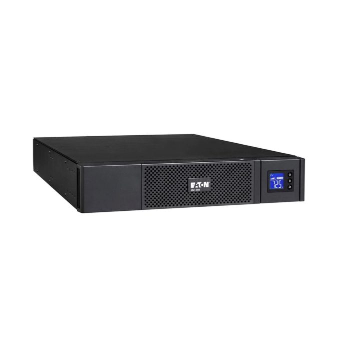 Источник бесперебойного питания, Eaton, 5SC2200IRT, Стоечный 19" 2U, Мощность 2200ВА/1980Вт, Диапазон работы AVR: 184-276В, Бат.: 12В/9 Ач*4шт., Чистая синусоида, 9 вых.: 8 IEC C13 (10A), 1 IEC C19 (16A), Smart, USB-B, RS232, SNMP слот, LCD, ABM, Цвет Чёрный