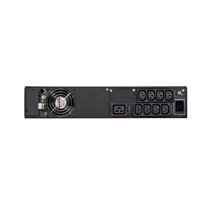 Источник бесперебойного питания, Eaton, 5SC2200IRT, Стоечный 19" 2U, Мощность 2200ВА/1980Вт, Диапазон работы AVR: 184-276В, Бат.: 12В/9 Ач*4шт., Чистая синусоида, 9 вых.: 8 IEC C13 (10A), 1 IEC C19 (16A), Smart, USB-B, RS232, SNMP слот, LCD, ABM, Цвет Чёрный