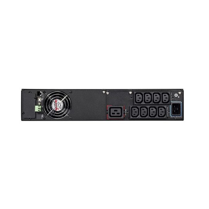 Источник бесперебойного питания, Eaton, 5SC3000IRT, Стоечный 19" 2U, Мощность 3000ВА/2700Вт, Диапазон работы AVR: 184-276В, Бат.: 12В/9 Ач*4шт., Чистая синусоида, 9 вых.: 8 IEC C13 (10A), 1 IEC C19 (16A), Smart, USB-B, RS232, SNMP слот, LCD, ABM, Цвет Чёрный