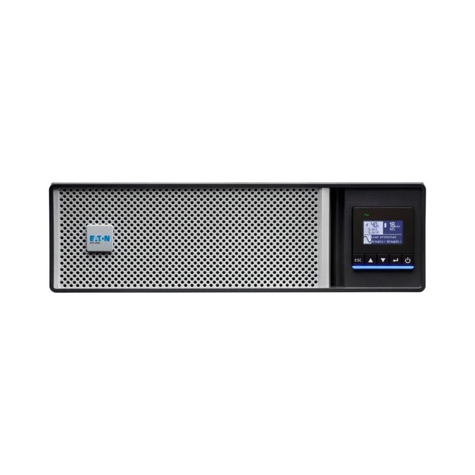 Источник бесперебойного питания, Eaton, 5PX2200IRT3UG2, Стоечный 19" 3U, Мощность 2200ВА/2200Вт, Диапазон работы AVR: 160-294В (с возможностью регулировки до 150-294В), Чистая синусоида, Бат.: 12В/7 Ач*6шт., 10 вых.: 8 IEC C13 (10A), 2 IEC C19 (16A), Smart, USB-B, RS232, SNMP слот, LCD, ABM, Цвет Чёрный