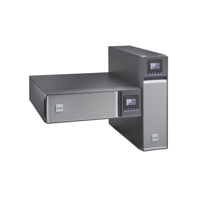 Источник бесперебойного питания, Eaton, 5PX3000IRT3UG2, Стоечный 19" 3U, Мощность 3000ВА/3000Вт, Диапазон работы AVR: 160-294В (с возможностью регулировки до 150-294В), Чистая синусоида, Бат.: 12В/9 Ач*6шт., 10 вых.: 8 IEC C13 (10A), 2 IEC C19 (16A), Smart, USB-B, RS232, SNMP слот, LCD, ABM, Цвет Чёрный