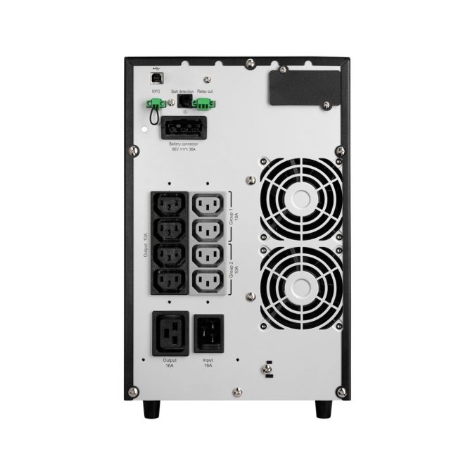 Источник бесперебойного питания, Eaton, 9SX3000I, Онлайн, Напольный, Мощность 3000ВА/2700Вт, Диапазон работы AVR: 200-276В (с возможностью регулировки до 140-276В), Бат.: 12В/9 Ач*8шт., Чистая синусоида, 9 вых.: 8 IEC C13 (10А) и 1 IEC C19 (16А), Smart, USB-B, RS232, SNMP слот, LCD, ABM, Цвет Чёрный