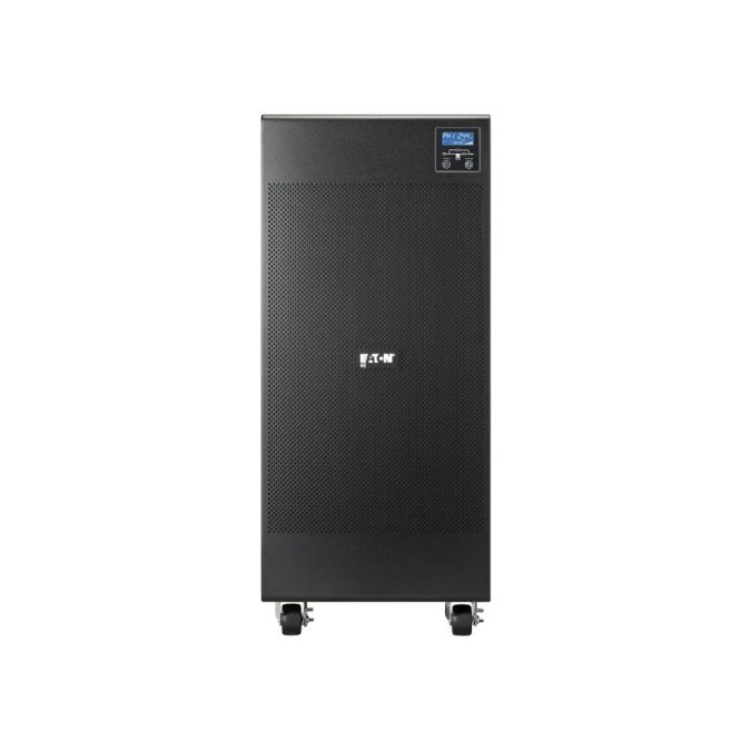 Источник бесперебойного питания, Eaton, 9E20Ki, Онлайн, Напольный, Фазы: 1:1 / 3:1, Мощность 20000ВА/16000Вт, Диапазон работы AVR: 176-276В (с возможностью регулировки до 100-276В), Бат.: 12В/9 Ач*40шт., Чистая синусоида, Клемная колодка, Smart, USB-B, RS232, SNMP слот, LCD, ABM, Цвет Чёрный