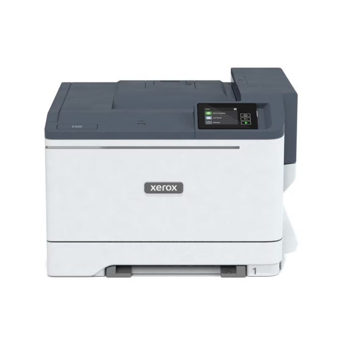 Цветной принтер, Xerox, C320DNI, C320V_DNI, Лазерный цветной, А4, 33 стр./мин., Подача 251 лист, Сенсорный дисплей 2.8", 1.2 ГГц CPU, 1 ГБ RAM, 8 ГБ eMMC, USB 2.0, Ethernet 10/100/1000, Wi-Fi