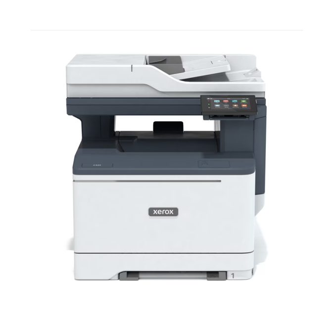 Цветное МФУ, Xerox, C325DNI, C325V_DNI, Лазерное цветное, А4, 33 стр./мин., Подача 251 лист, Двусторонний автоподатчик документов, до 47 изобр./мин., Сенсорный дисплей 4.3", 1.2 ГГц CPU, 2 ГБ RAM, 8 ГБ eMMC, USB 2.0, Ethernet 10/100/1000, Wi-Fi, Fax