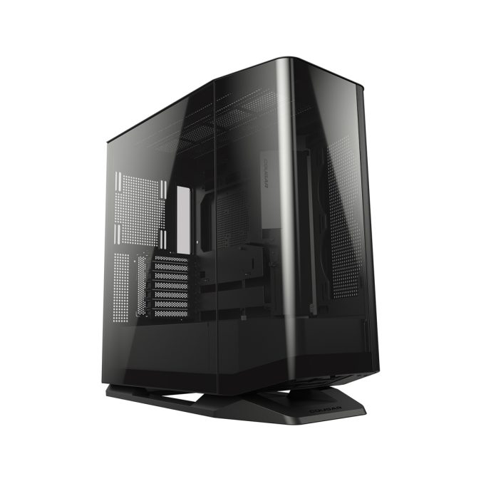 Компьютерный корпус, Cougar, FV270, E-ATX/CEB/ATX/Micro ATX, USB 1*Type C/2*3.0, 4 Pole Headset Audio, Кулер 1*12см ARGB, Высота процессорного кулера до 180 мм, Длина VGA до 420 гор/450мм верт, 2*3.5"/2+2*2.5", Слот 7, Толщина 0,6мм, 530x268x512мм, Без Б/П, Чёрный