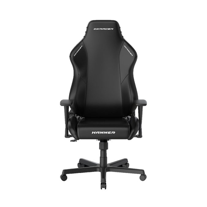 Игровое компьютерное кресло, DX Racer, GC/LHE23LTA/N, Hammer series, Рекомендуемый рост: до 190 см, Рекомендуемый вес: до 115 кг, Эко-кожа, Угол наклона до 135°, 3D подлокотники, Нейлоновая основа кресла, Механизм качания: топ-ган, Черный