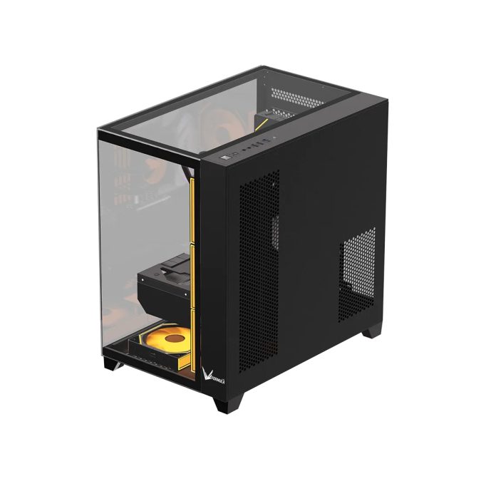 Компьютерный корпус, Formula V, Crystal Z9 Floe Black, ATX/micro ATX, USB Type C/2*3.0, HD-Audio, Кулер 7*120мм Floe ARPW, Высота процессорного кулера до 165мм, Длина VGA до 410мм, 2*3.5"/1*2.5", Толщина 0,6мм, 428x280x460мм, Без Б/П, Чёрный