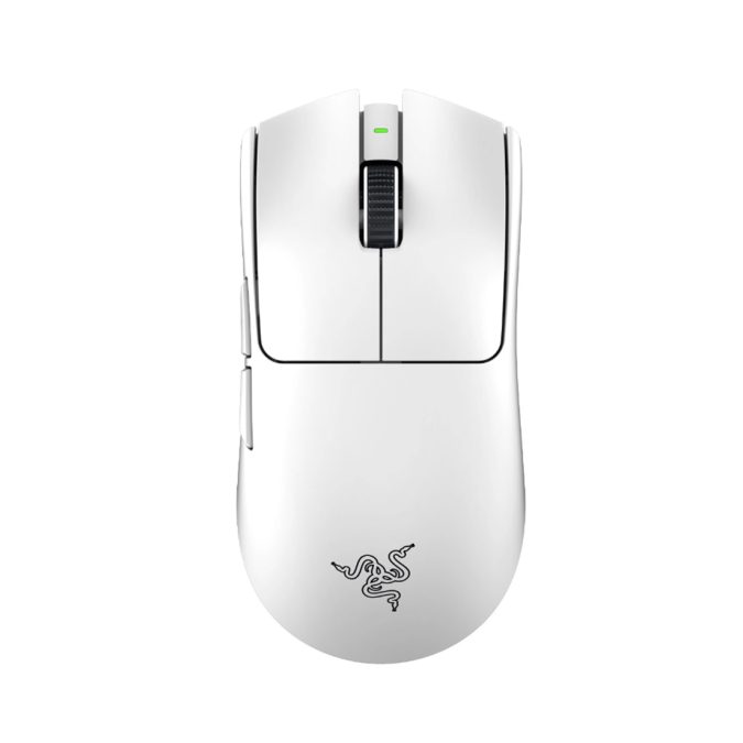 Компьютерная мышь, Razer, Viper V3 Pro White, RZ01-05120200-R3G1, Игровая для FPS игр, Оптическая 16000dpi (сенсор 5G), 8 кнопок, Прорезиненные боковые вставки, Подсветка Chroma настраиваемая 16.8 млн цветов, Проводная, Чёрная