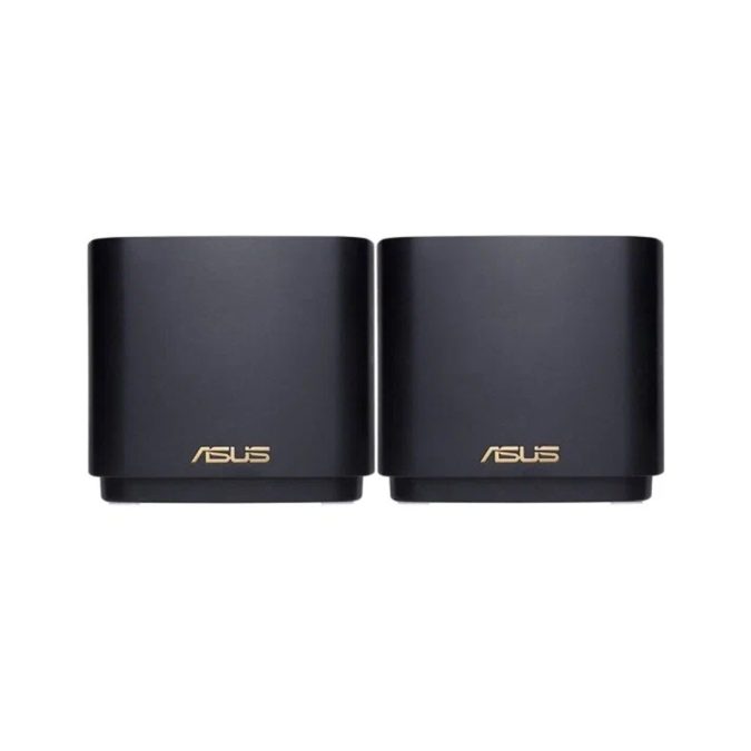 Сетевой маршрутизатор со встроенной беспроводной точкой доступа, ASUS, XD4 PLUS (B-2-PK), Wi-Fi 6, 2,4 ГГц/5 ГГц, 802.11a/b/g/n/ac/ax, AX1800, 2 внутренние антенны, 1x10/100/1000М LAN/WAN, 1x10/100/1000М LAN, AiMesh, черный, 2 модуля в комплекте